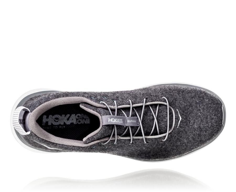 Hoka One One Running Shoes Mens Grey - Hupana Flow Wool - 07615XEVS